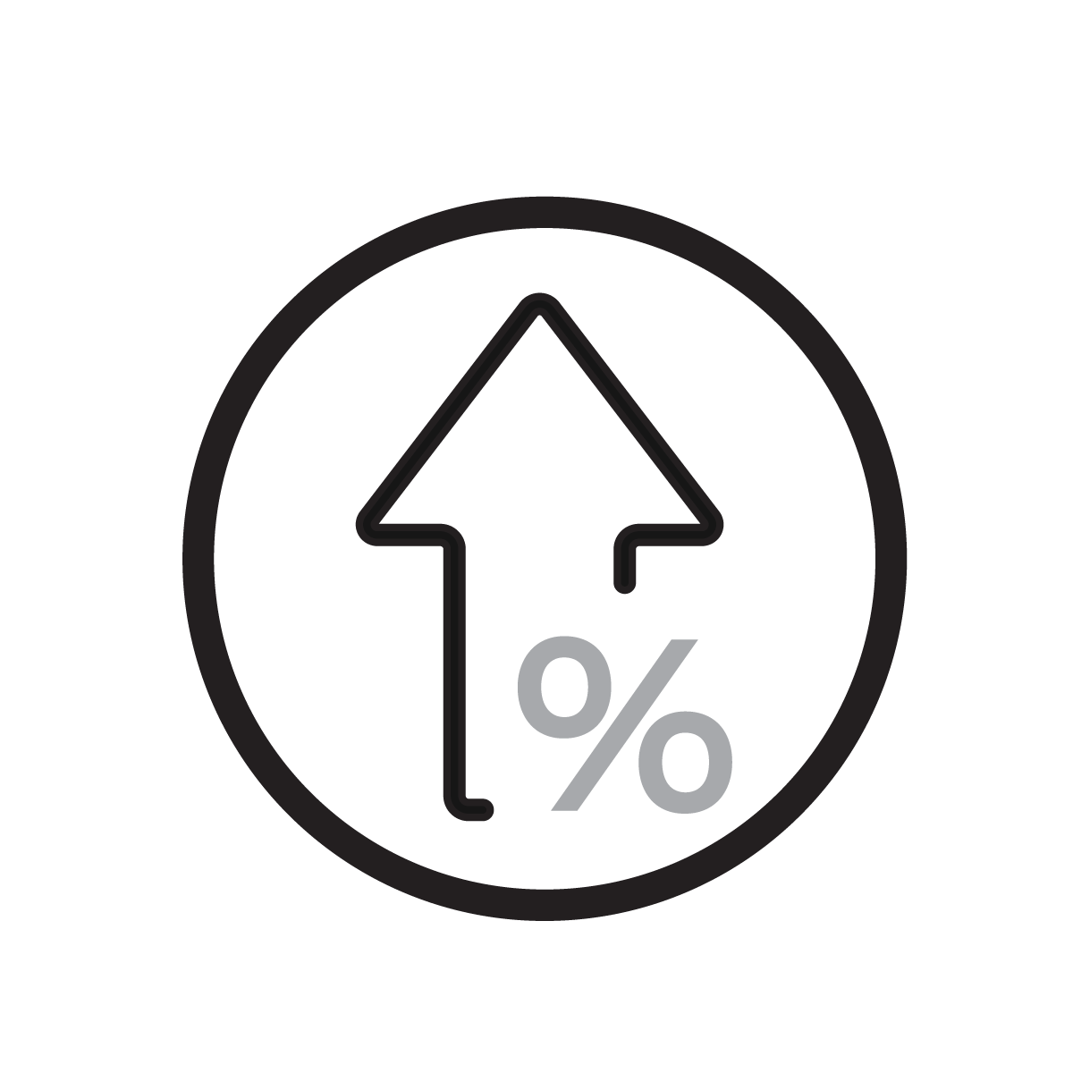 B2B_92302_Trans_Icons_Business_Value_Icon-1 Upward arrow icon