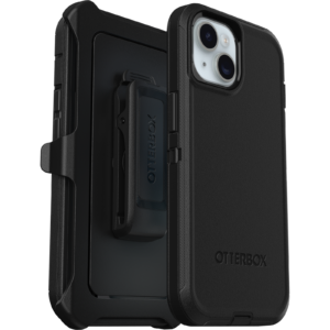 Defender with Holster for iPhone 17e, iPhone 16e, iPhone 15, iPhone 14, iPhone 13 in Black