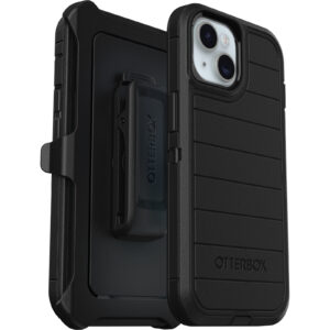 Defender Pro with Holster for iPhone 17e, iPhone 16e, iPhone 15, iPhone 14, iPhone 13 in Black