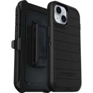 Defender Pro with Holster for iPhone 17e, iPhone 16e, iPhone 15, iPhone 14, iPhone 13 in Black