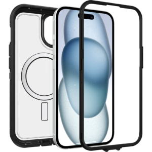 Defender XT for iPhone 17e, iPhone 16e, iPhone 15, iPhone 14, iPhone 13 in Black and Clear