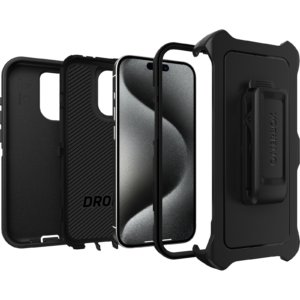 Defender for iPhone 15 Pro in Black