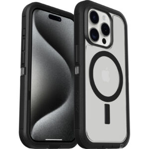 Defender XT for iPhone 15 Pro in Black/Clear