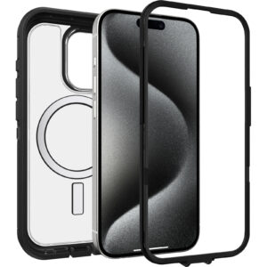Defender XT for iPhone 15 Pro in Black/Clear