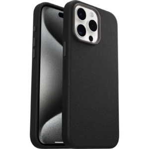 Symmetry Cactus Leather for iPhone 15 Pro Max in Black